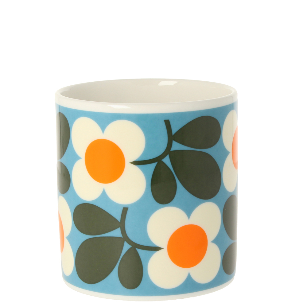 Orla Kiely Floret Turquoise Mug 350ml